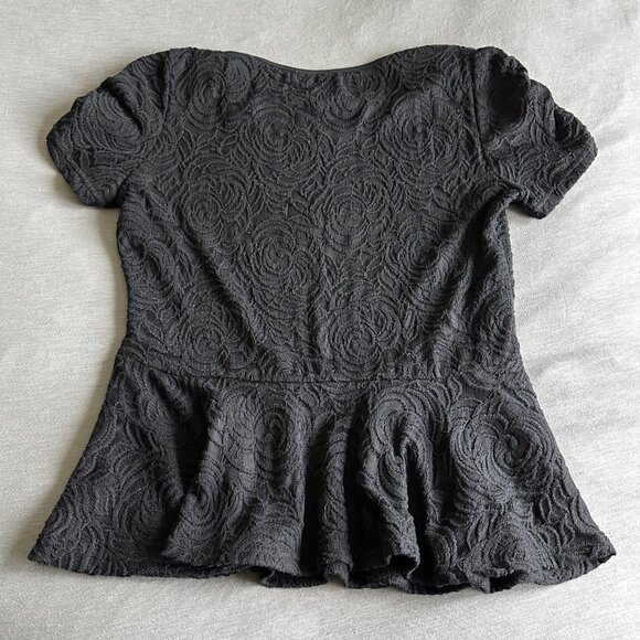 NEW Mikarose Peplum Short Sleeve Top - Picture 2 of 6